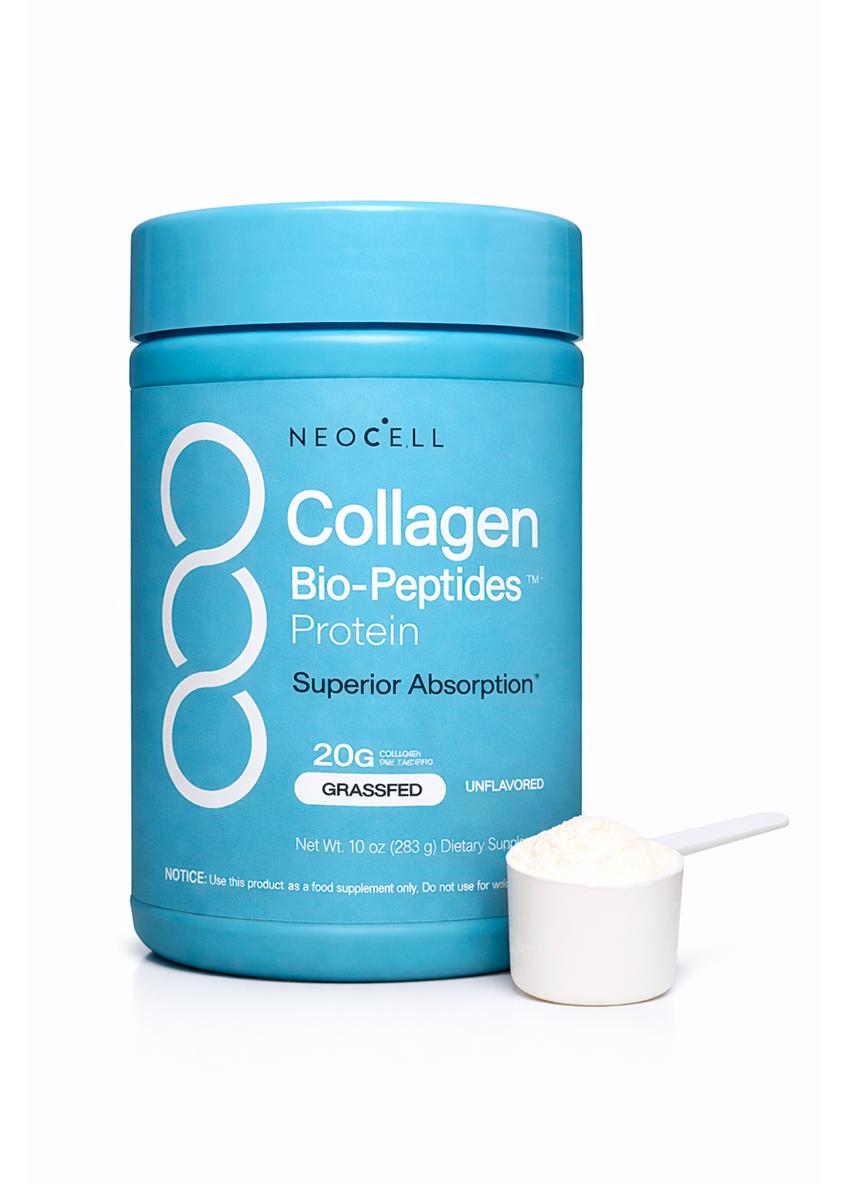 NeoCell Collagen Bio-Peptides - Producto frontal con scoop de col�geno